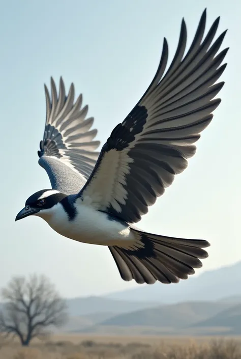 shrike bird wings