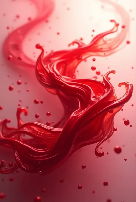 Aesthetic animated resemblance of blood with a quote written "It is what it is, so be like blood: flexible yet always moving forward with purpose and life."