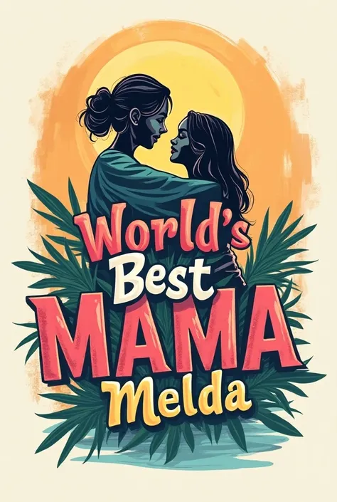 Im looking for a unique and creative design for a t-shirt. It is going to be used as a gift for a mother in the Philippines so I would like some design elements involving where she is from, along with her name. I would like it to say "Worlds Best Mama Meld...