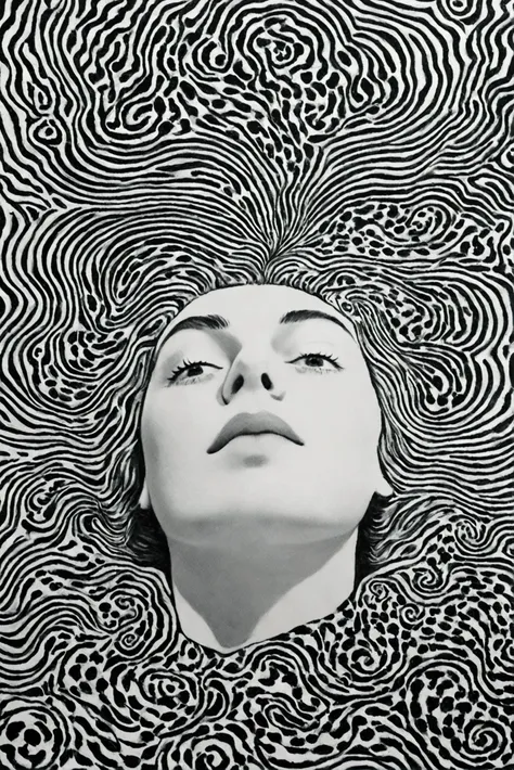  black and white images of people lying in bed,  LSD ripples , LSD waves, Dreaming illusions, Evoke a psychedelic background,  a pinch of psychedelics ,  fantastic psychedelic art ,  DMT Wave , DMT ripples , Hallucinogens, LSD Trip,  trippy footage ,  psyc...