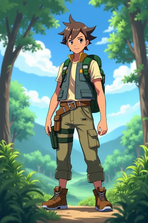 Male Pokémon Trainer with short brown hair