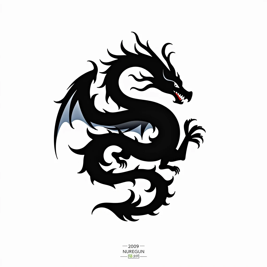 Black dragon logo