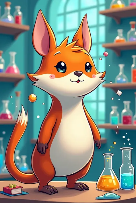 Invent a new pet for an association of students of the faculty of chemistry, that has the degrees on Chemistry, Chemical Enginering, Physics and Biochemistry. We want it to be related to any animal, so that it really looks like a pet. It doesnt matter whic...