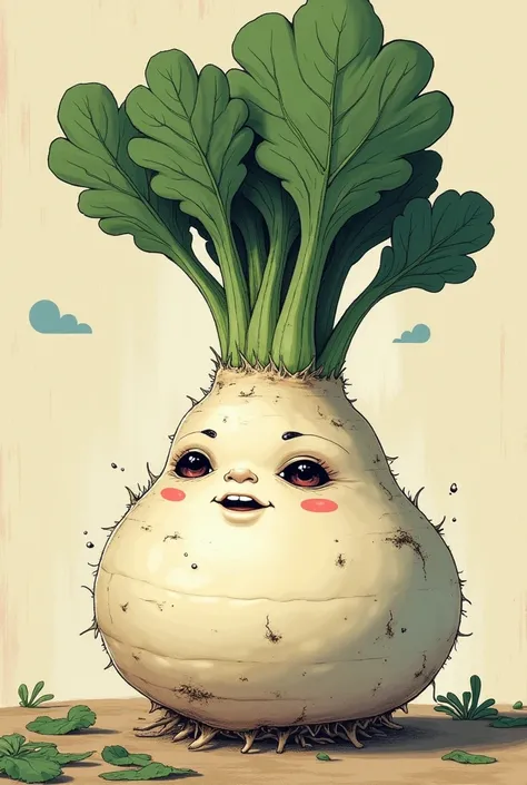  Face on Daikon　　 characters　Graphic Novel