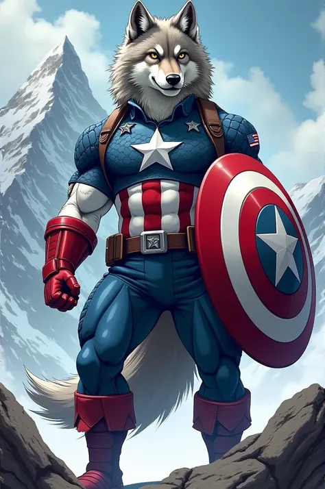 Wolf + captain america