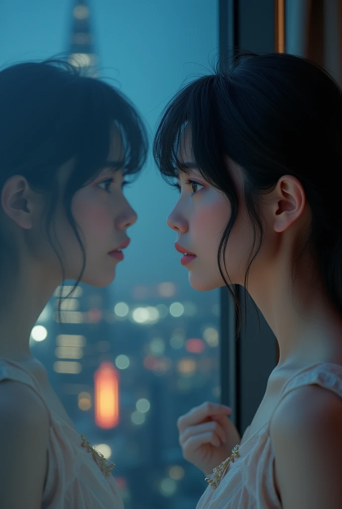 ultra-realistic, photorealistic, dramatic scene, shadow, global-illumination, solo, (teenage Japanese famous idol girl:1.5), very beautiful fragile Japanese girl, very beautiful with very cute face, she is wearing a pastel colored elegant dress, (she is cr...