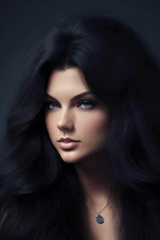 jet black hair,most very long hair,most very lion hair,most very wolf hair,most very frizzy hair,coarse hair,most very spread hairstyle,thick hair,fluffy hair,most very heavy weight hair,most very voluminous hair,shiny jet black hair,female jail officer,bl...