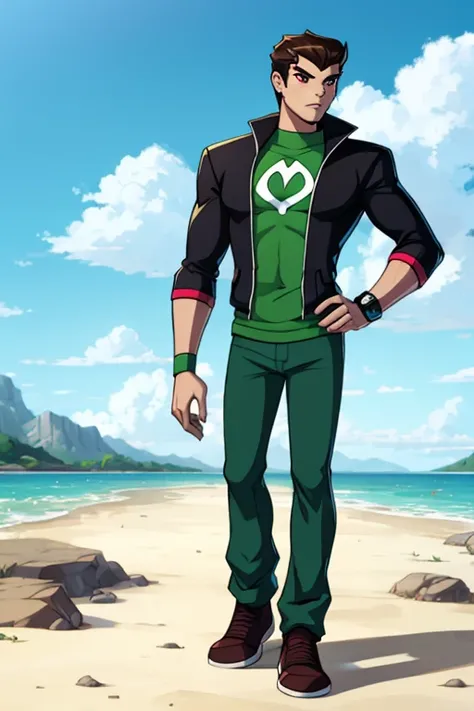 Male human amirhossein ajorloo ben 10 Omniverse  style 