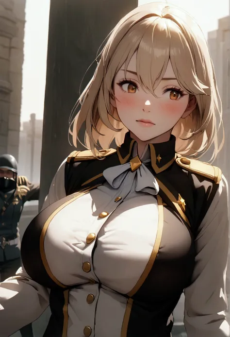 Patton patton　Chest　uniform　button　Big Breasts