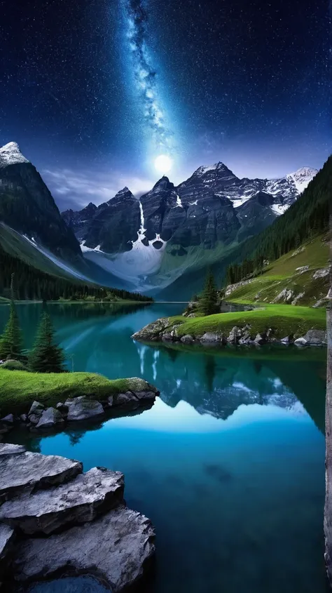 Fantastic and very beautiful night scenery