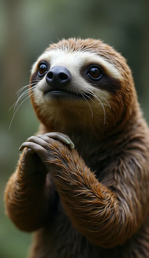 sloth holding its breath