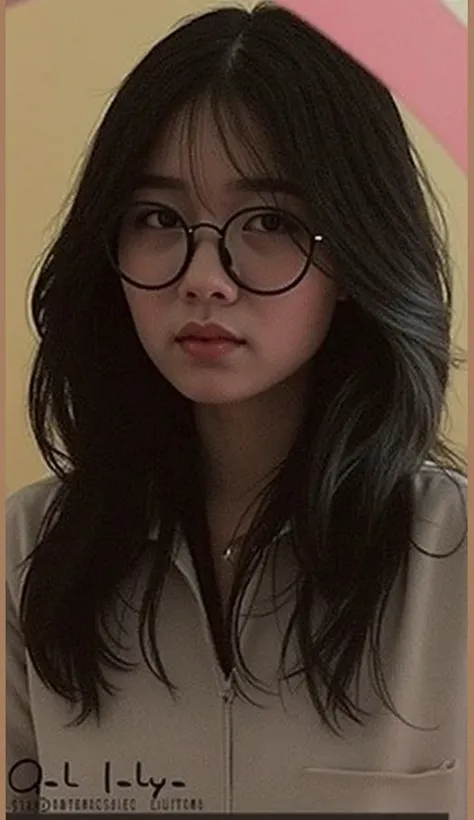 Vietnamese girl, one eyelid, light eyebrows, slightly thick lips, normal nose, round face, generally not pretty