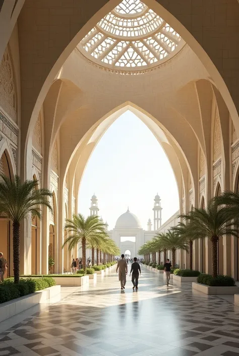 Architectural Muscat for a metro station with explanations 