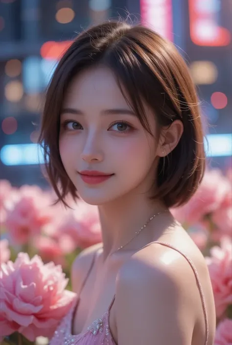    Beautiful Virtual Idols   ,   Detailed Digital Avatars   ,    Bright Holographic Figures ,   Clear Sparkling Skin   ,   detailed facial features  ,   charming smile ,   Slightly upturned eyes ,  Delicate expression ,   Long flowing hair ,    Elegant Pos...