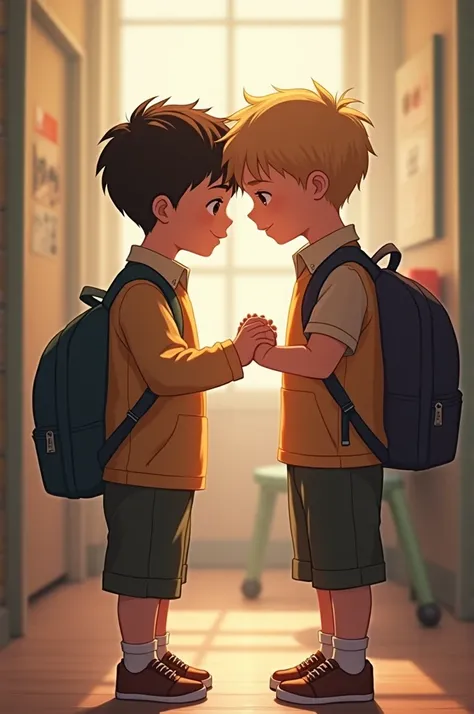 Two school boys relationship 