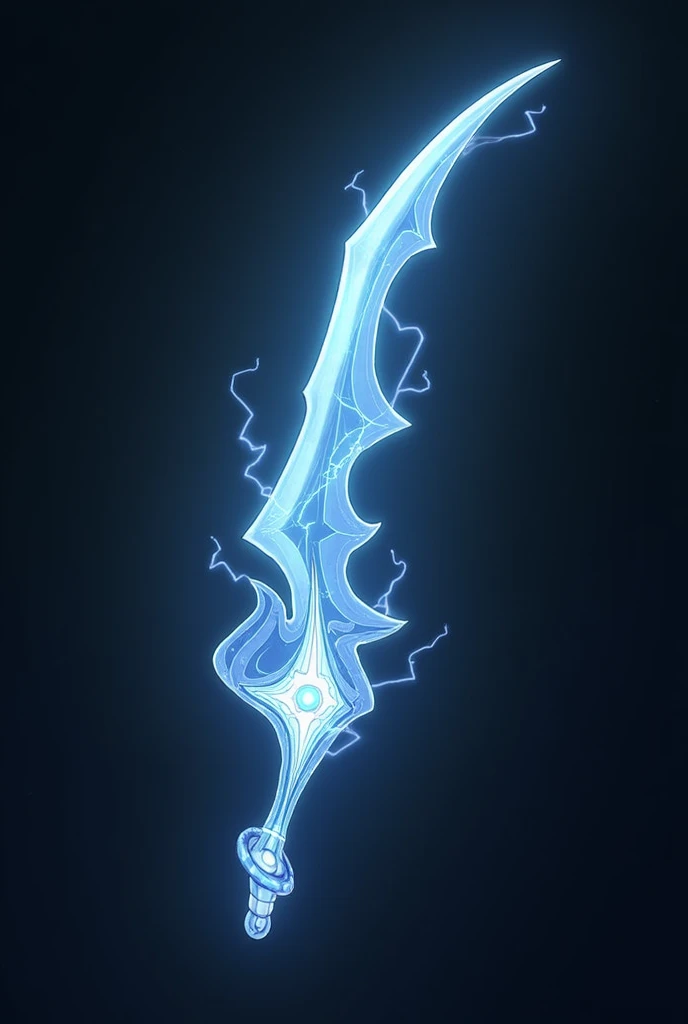 5.  The Blade of the Eternal Storm
Description :  50 cm blade sword ,  with a fluid and curved design ,  reminiscent of a moving storm .  The blade has an electrical glow ,  as if it were made of pure energy ,  and rays flow across its surface ,  even when...