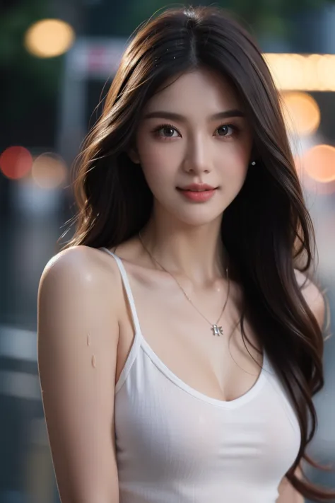 ((best quality, 8k, masterpiece: 1.4)), sharp: 1.2, perfect body beauty: 1.4, slim abs: 1.2, ((long hairstyle, medium breasts: 1...