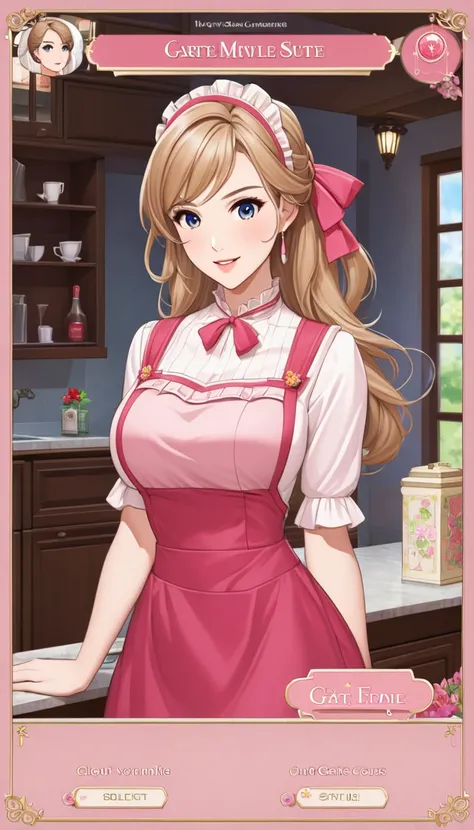 housewife, Role playing game style, status screen, select character