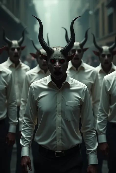 Several demons have collared dress shirts to sell 