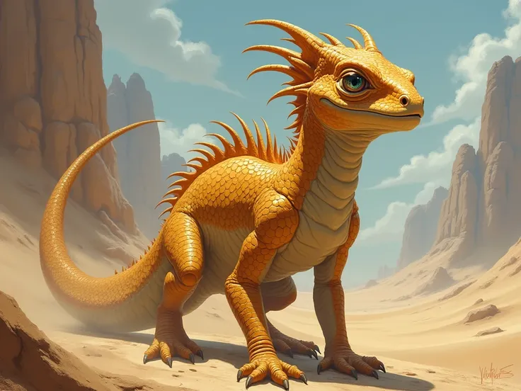 Anthropomorphic humanoid sand lizard, , Fantasy, Wizards of the Coast LLC