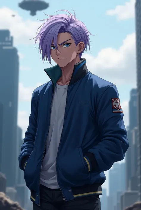 Future trunks with both hand in his pocket