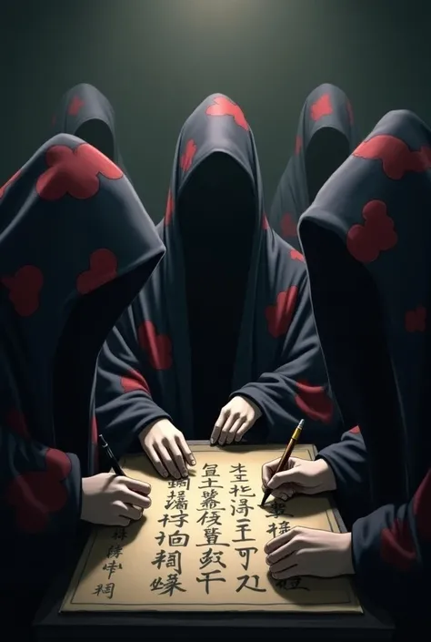 Akatsuki writing message