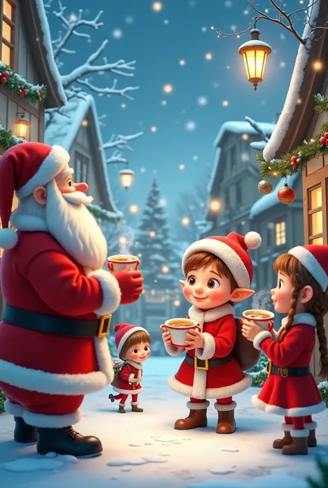 リアルアニメ画像で、 Christmas fun feeling with real animated images