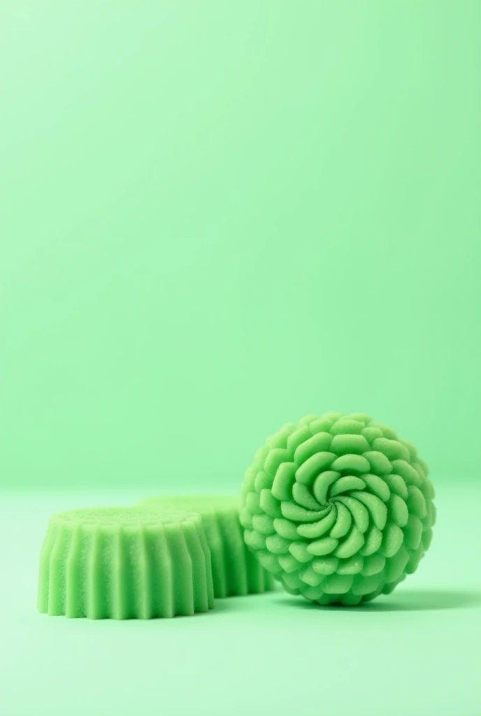 green multi-foamed small round disposable soap products