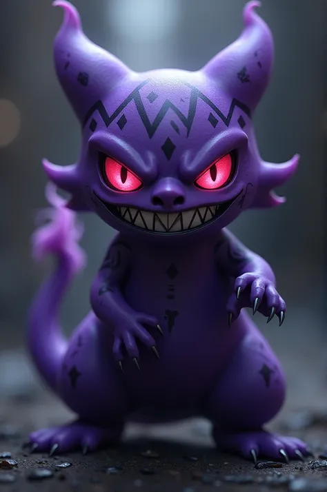 Gengar with a tattooed face 