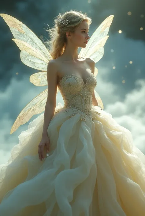 Big ball gown fairy flaunting ethereal unique design and colour fairy of heaven 