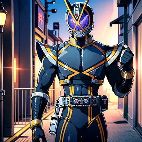 Back Alley,  Japanese with a Cool and Handsome Face ,beautiful young prince handsome ,  beautiful sexy young Kamen Rider,  shiny Kamen Rider suit , 18 years old,  toned and muscular , Tall, Long Hair, Long bangs