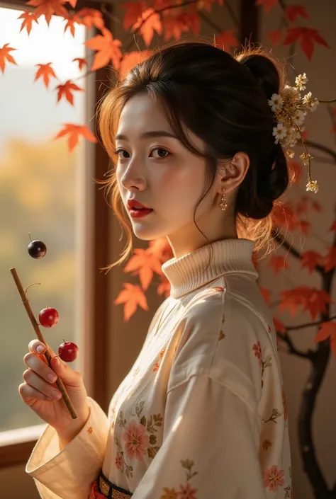  realistic , Real photos,  anatomically correct, Accurate,  Textured Skin ,  super detailed, 
whole body,  1 girl at home,  Beautiful Japanese Women , 
 watches the audience ,  faint smile, Natural Makeup, 
Large target , Attractive figure, plum drum stick...