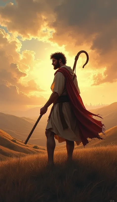 create a cover for the story From Shepherd to King: The Faith and Courage of David