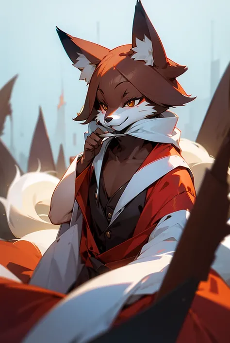  Hi-Res, A fox wearing chocolate