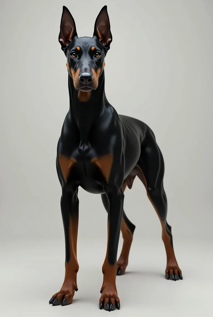 A doberman 