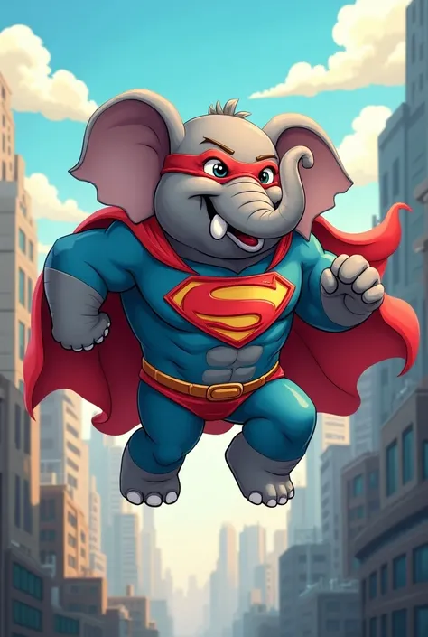 elephant superhero cartoon