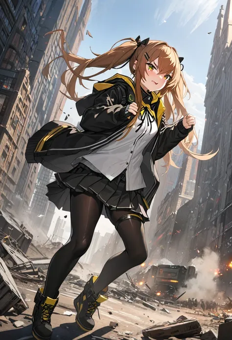 8k,masterpiece,best quality,ultra detailed,break, ump9 (girls frontline) , full body ,
