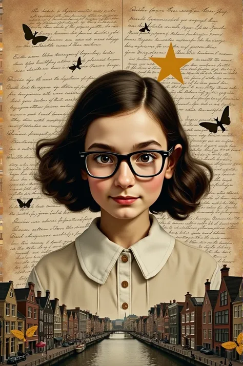 Make a collage of Anne Franks diary