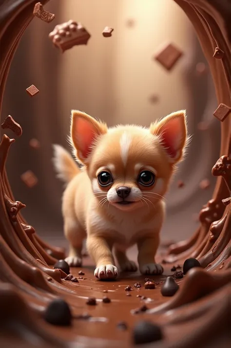 Pero chihuahua chocolate