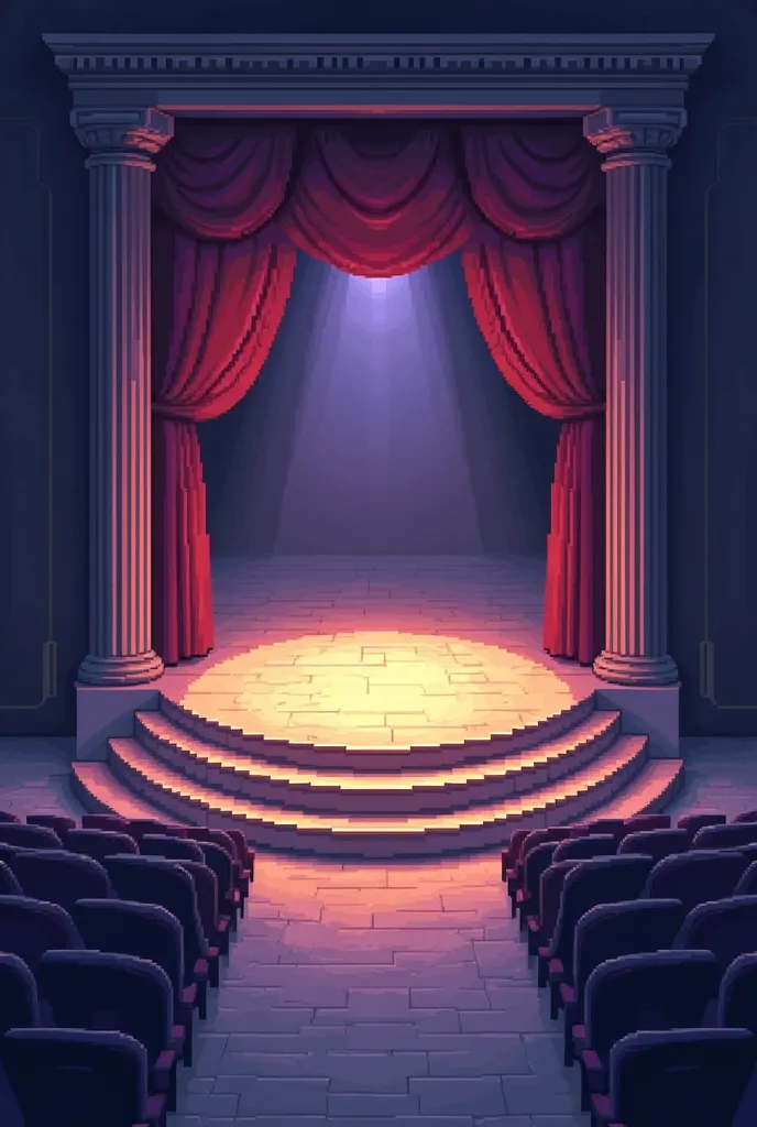  pixel art:1.5, stage, Optical illusion, The center is hollow