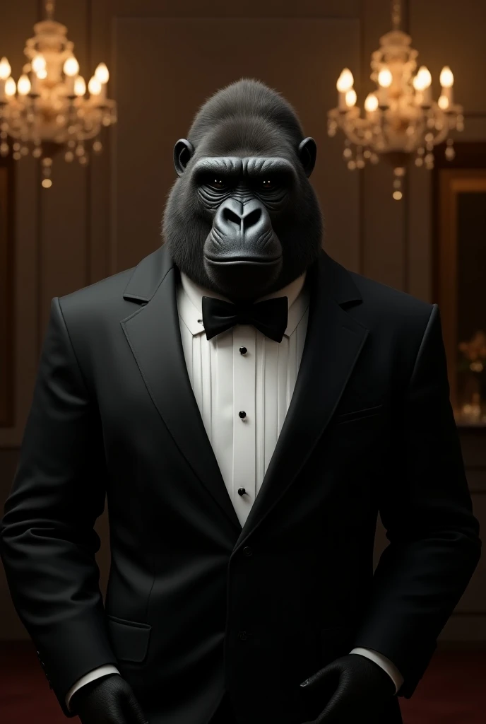 Gorilla with tuxes 