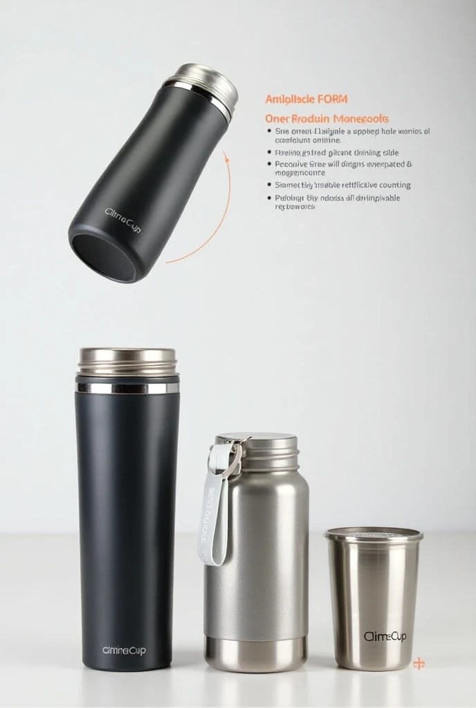  You know what an owala ?  Well, based on this thermos, create an innovative system with which the temperature can be changed instantly to the liquid inside and that has different sizes PRODUCT:

 Clima cup  ( thermos that allows you to change the temperat...