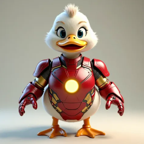 3D Covered the duck with Ironman costume