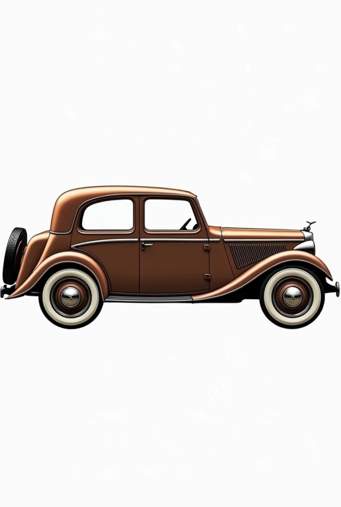 :  close-up of a brown car on a white background, винтажный - w 1 0 2 4, 1 9 3 6, 1936,  three-quarter body , 1 9 3 7, 1 9 3 9, 1939, by Hugo Scheiber , moskvich,  by Derek Hill , 1935, 1 9 3 5