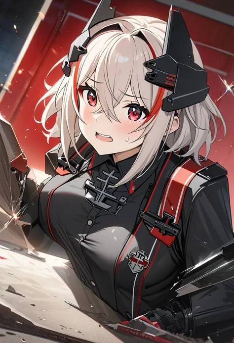 8k,masterpiece,best quality,ultra detailed,break, roon (azur lane) , full body ,
