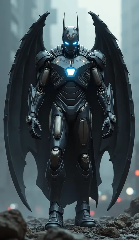 The combination of bat and iron man 