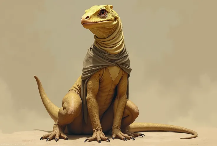 Anthropomorphic humanoid sand lizard, woman, Fantasy, Wizards of the Coast LLC