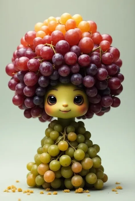 Ghoran with grapes hair afro shaped 