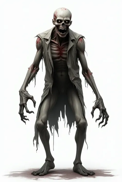 Zombie on a transparent background 
