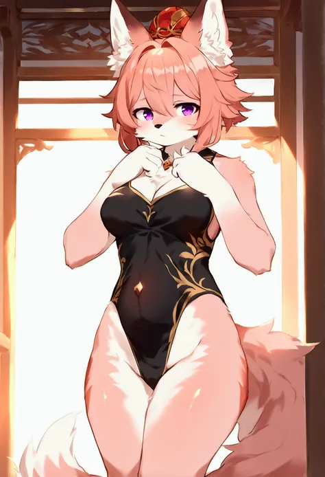 (top quality, best quality, Bogexboog, High-quality illustrations, masterpiece, perfect artwork, cinematic light and shading, 16k, 1080p, uploaded on e621)(kemono, furry, anthro, alone), 1 female, (very detailed body, face, tail, arms, hands, legs, head an...